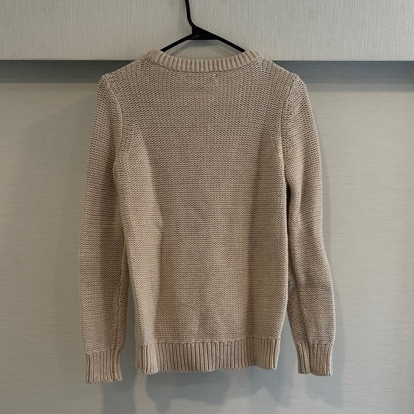 Banana Republic Beige Cable Knit Sweater XS - Picture 2 of 4